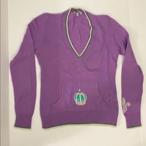 Vicedomini  Italian cashmere V-neck sweater